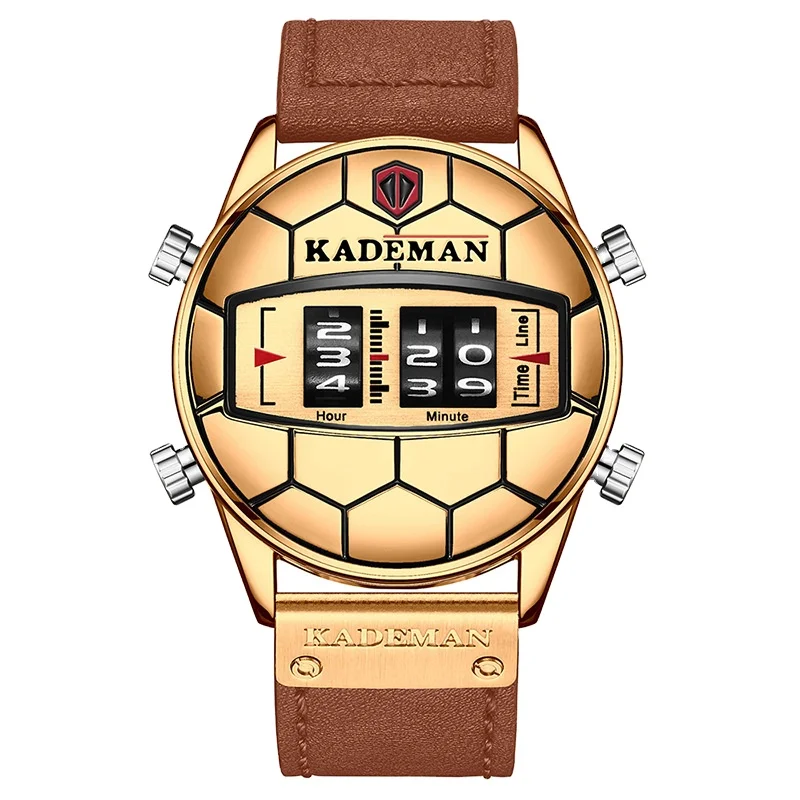 

2021New Big dial roller scale men's new strange sports waterproof steel band Watch