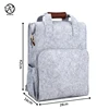 Fashion lightweight gray felt laptop backpack school bag felt backpack organizer with multifunction