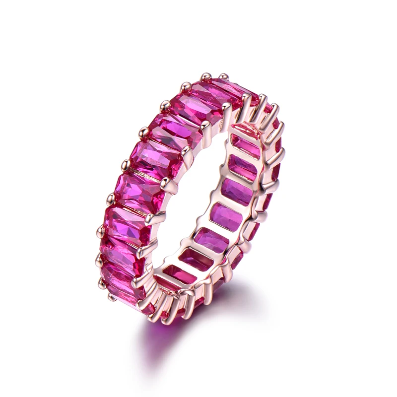 

Factory Direct Price Rainbow Eternity Color Zirconia Rings CZ Rainbow Cubic Zirconia Diamond Ring