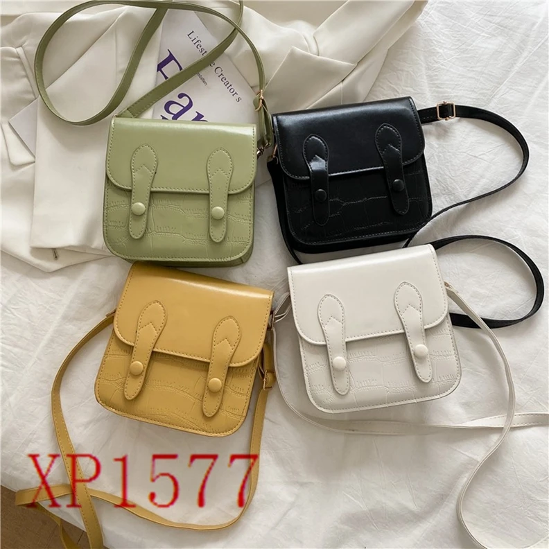 

XP1577 2021 new trendy fashion stone pattern crossbody small square bag western style shoulder portable bag