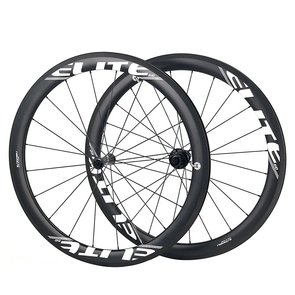 

ELITEWHEELS SLT Carbon Wheels RA18 Ceramic Bearing Hub Tubular Clincher Tubeless Wheelset