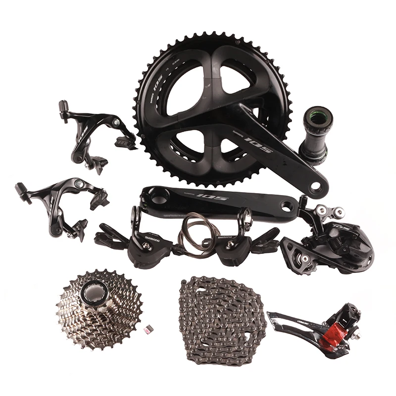 

SHIMANO 105 R7000 RS700 2x11 Speed 165/170/172.5/175mm 50-34T 52-36T 53-39T Road Bike Bicycle Kit Groupset Upgrade From 5800
