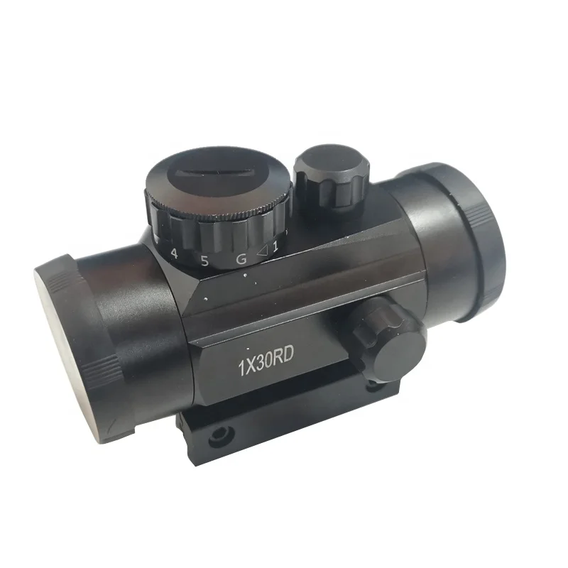 

1X30RD Red Green Dot Sight Holographic Optics Scope with 11 / 20mm Mount for Tactical Hunting, Black