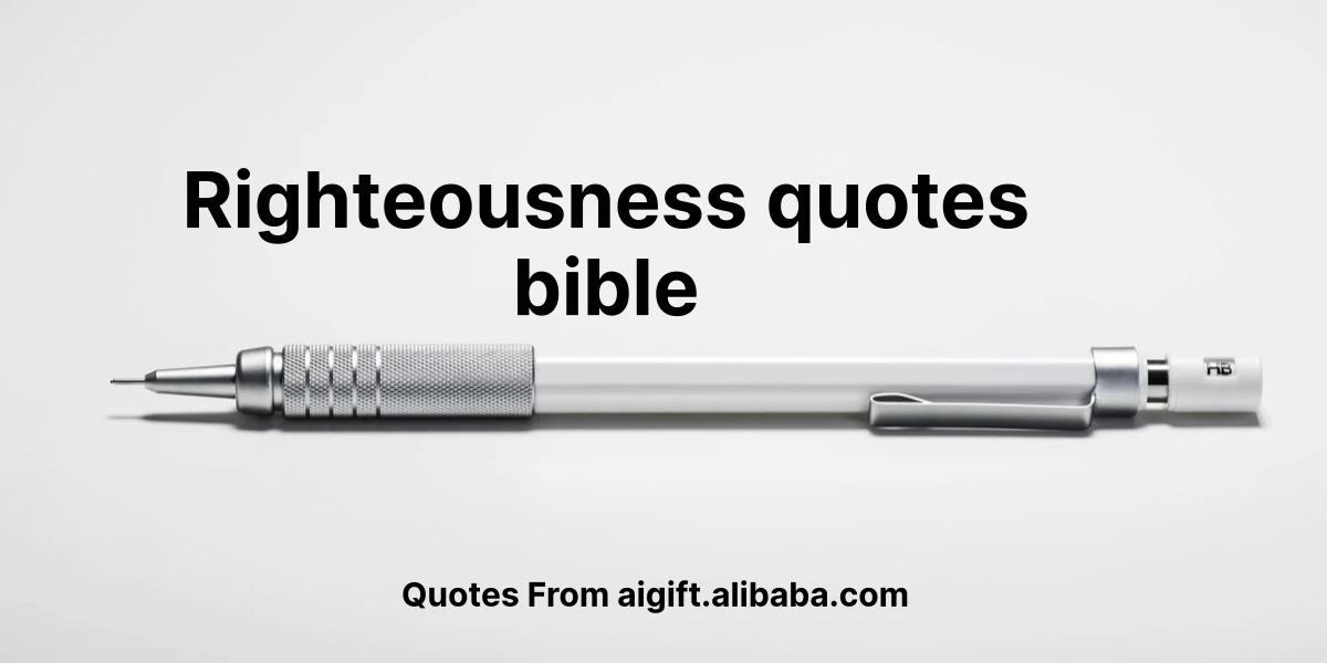 righteousness quotes bible