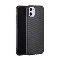 

2020 New Product Custom Print Carbon Fiber TPU black cover Anti Slip Scratch Phone Case For iphone 11 Cell phone case cover