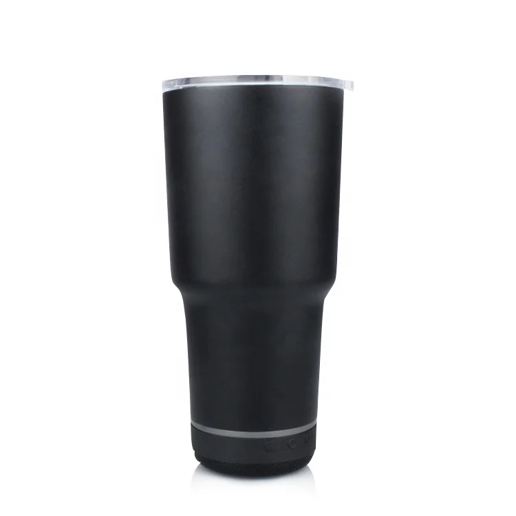 

Wholesale 20oz Outdoor Portable Wireless Water Bottle Waterproof Speaker Wine Tumbler Music Cup Double Wall Ice tyrant car cup, Customized color