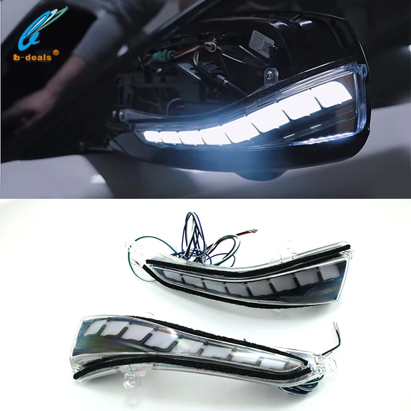

1 Set Dynamic Rear-view Mirror Light Sequential LED for Infiniti Q30 Q50 Q50S/L Q60 Q70 QX30 QX50 QX60, Clear housing