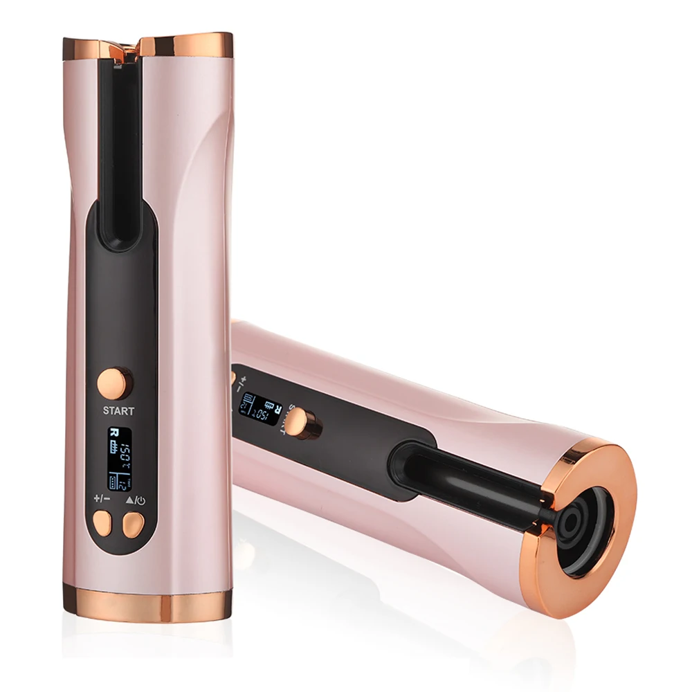 

Portable Mini Wireless Auto Curling Iron Cordless Electric Automatic Hair Curler