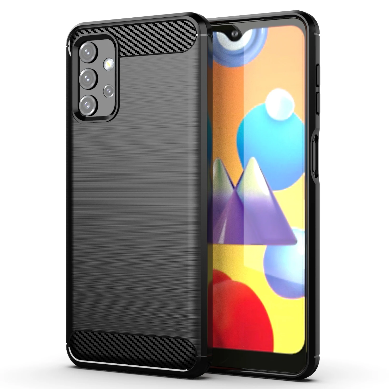

Carbon Fiber Soft TPU mobile Phone Case For Samsung Galaxy A32 5g back cover