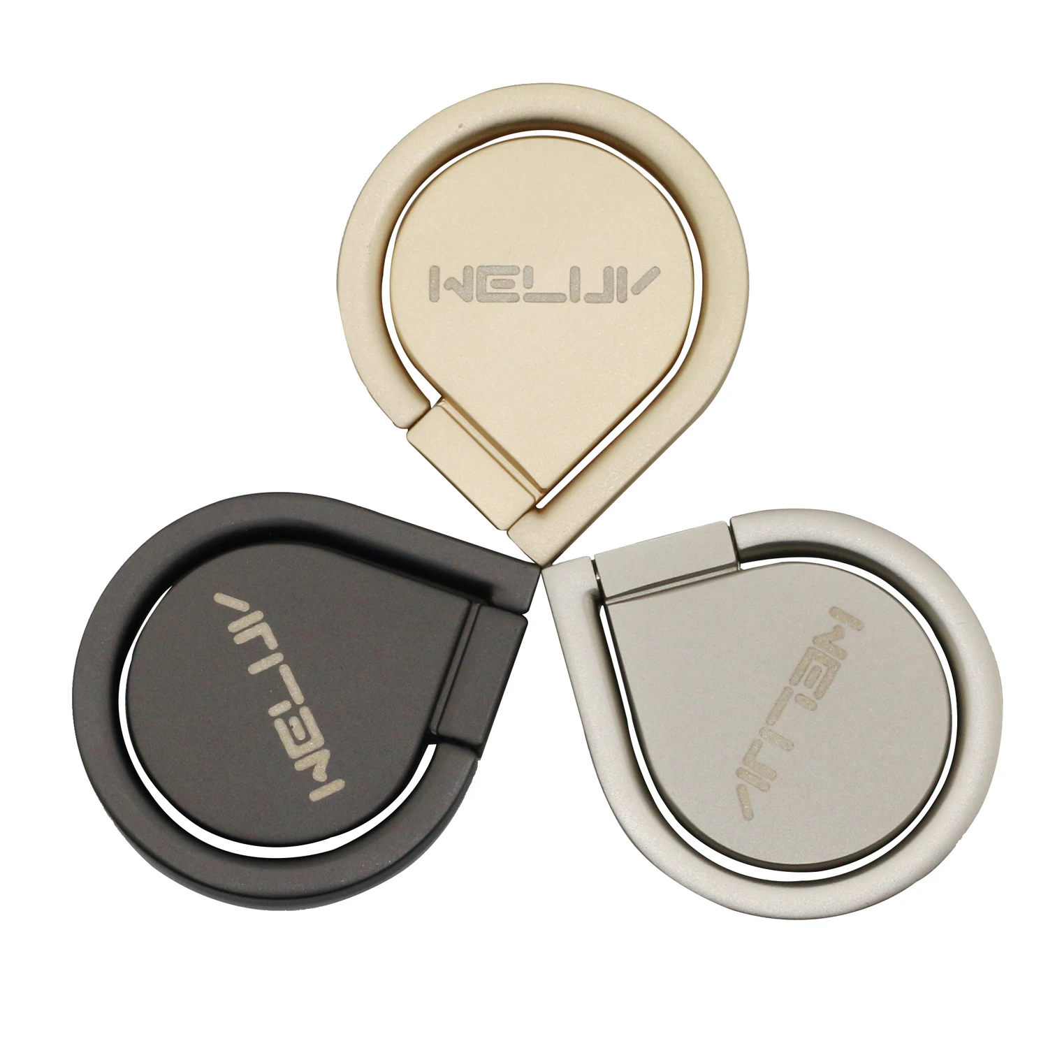 

WELUV Custom Logo Metal WaterDrop mobile ring holder