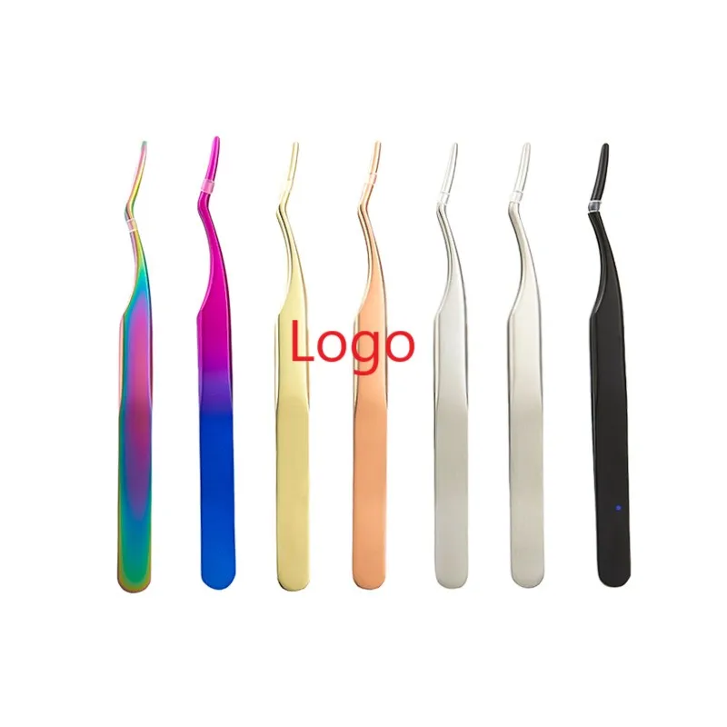 

MP049 Customise Logo Eyebrow Tweezer Stainless Steel Eyelash Applicator Eyelash Clip Eyelash Accessories Makeup Tool