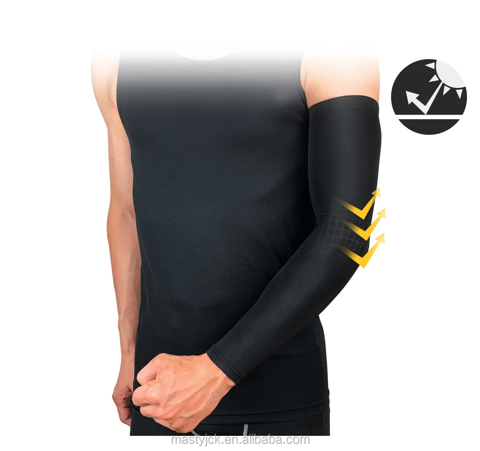 Details about   Outdoor Sports Sunscreen sleeves Cover Hand Arm Elbow Protector Gear Basketball 