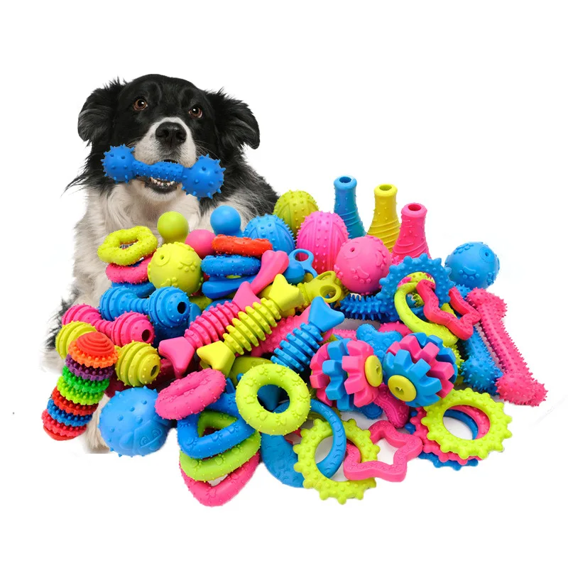 

Pet dog prefer products of toys rubber chew toy dog toys ball, Colorful