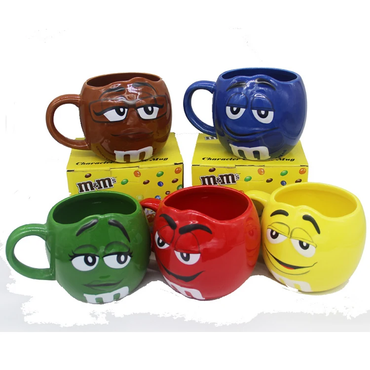 

colorful custom logo m & m coffee mugs ceramic tea cups and mugs large
