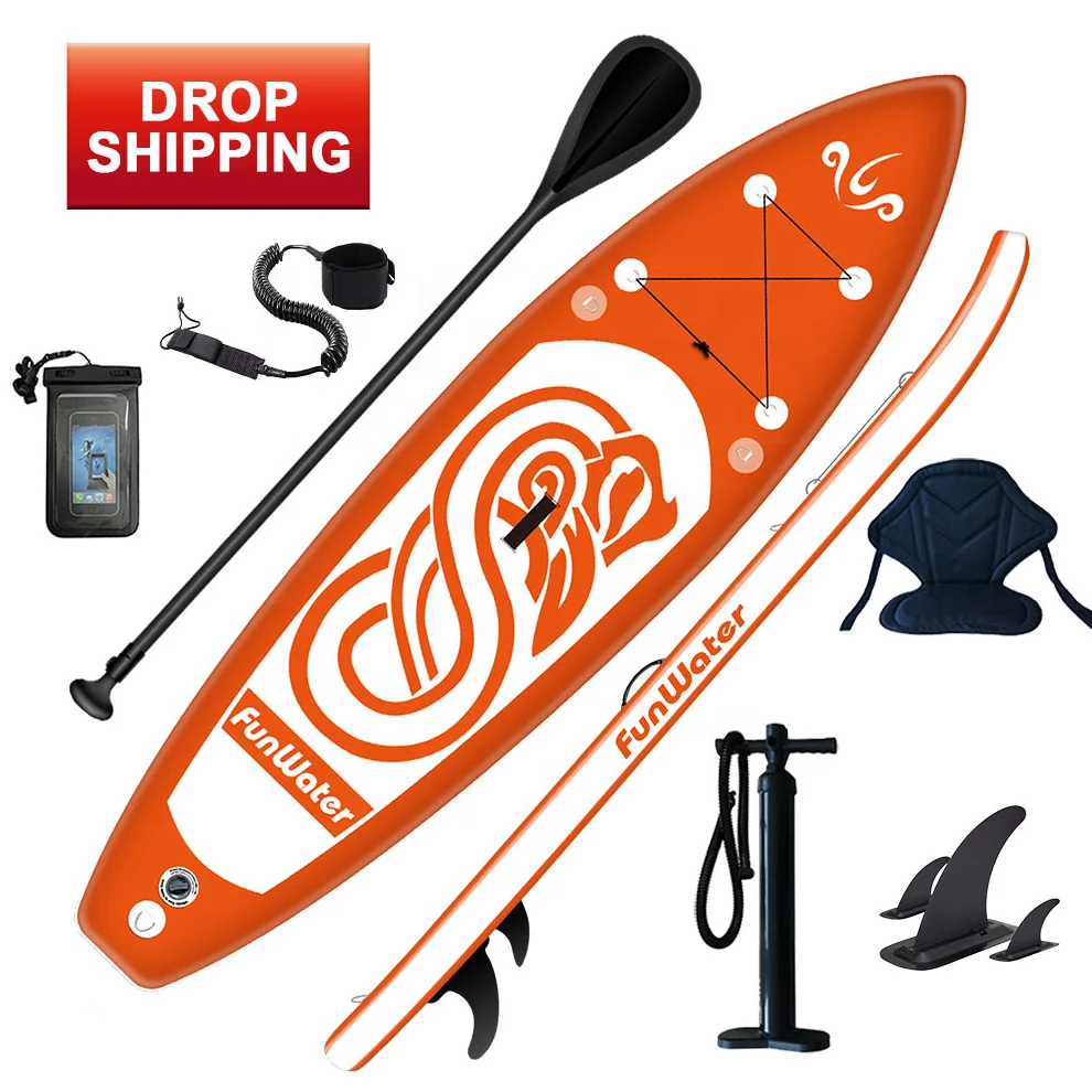 

Funwater sup Drop shipping inflatable paddle board drop stitch stand up paddle board inflatable surfboard for sale