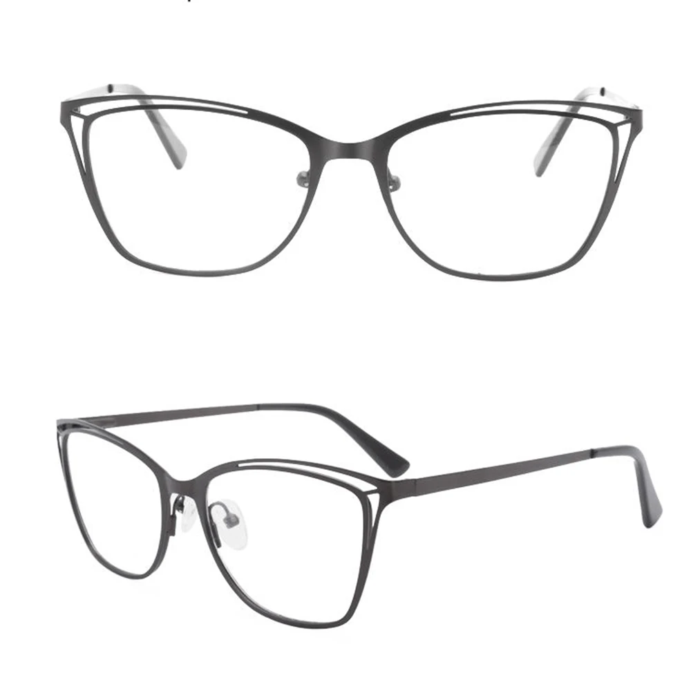 

Factory Wholesale Fashion Special Design Metal Cat's eye optical glasses