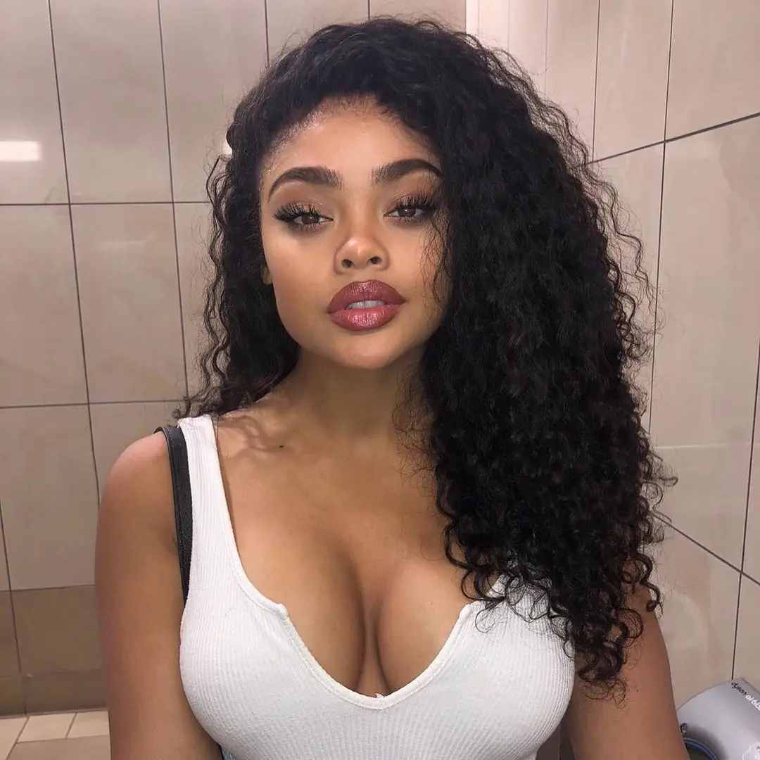 

Super Sales 30% OFF Raw Cambodian Remy Human Hair Lace Frontal Wig Curly Glueless Silk Top invisible lace front wig, Natural color