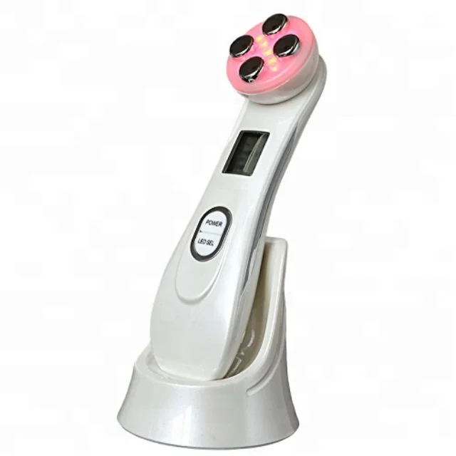 

5 in 1 Wrinkle Reduction Device Facial Massager High Frequency RF EMS Anti Aging Skin Care Beauty Machine, White