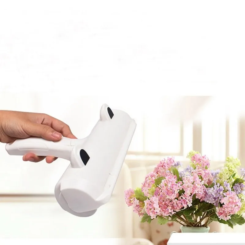 

Brush Reusable Dog Cat pet hair Fur Roller White ABS Pet Hair Remover Sofa Clothes Lint Cleaning
