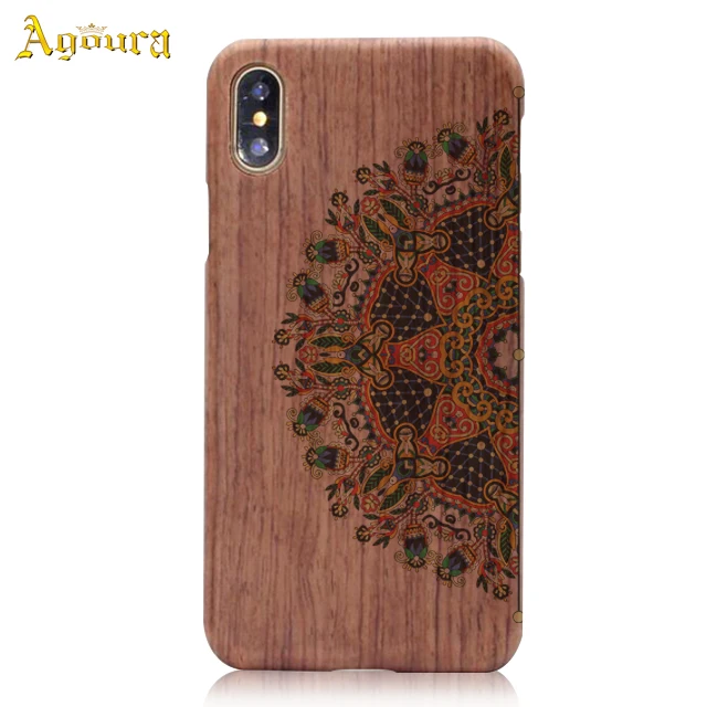 

Promotional Real Wood Smartphone Case, OEM Hard Phone Case For iPhoneX, Ultra Thin Natural Real Wood Mobile Phone Shell