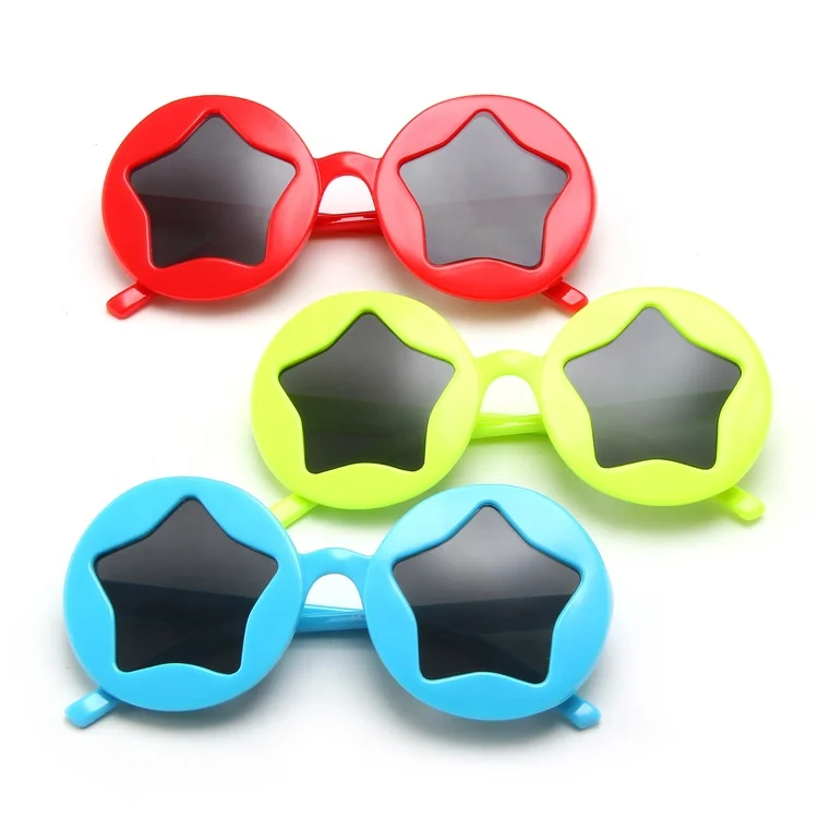 

DOISYER 2020 Korean children's fashion round frame trendy cute star glasses retro sunglasses kids