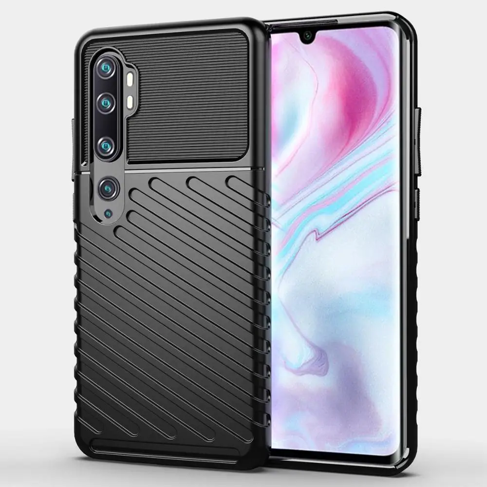 

Shockproof TPU Mobile Back Cover For xiaomi note 10 phone case, 3colors