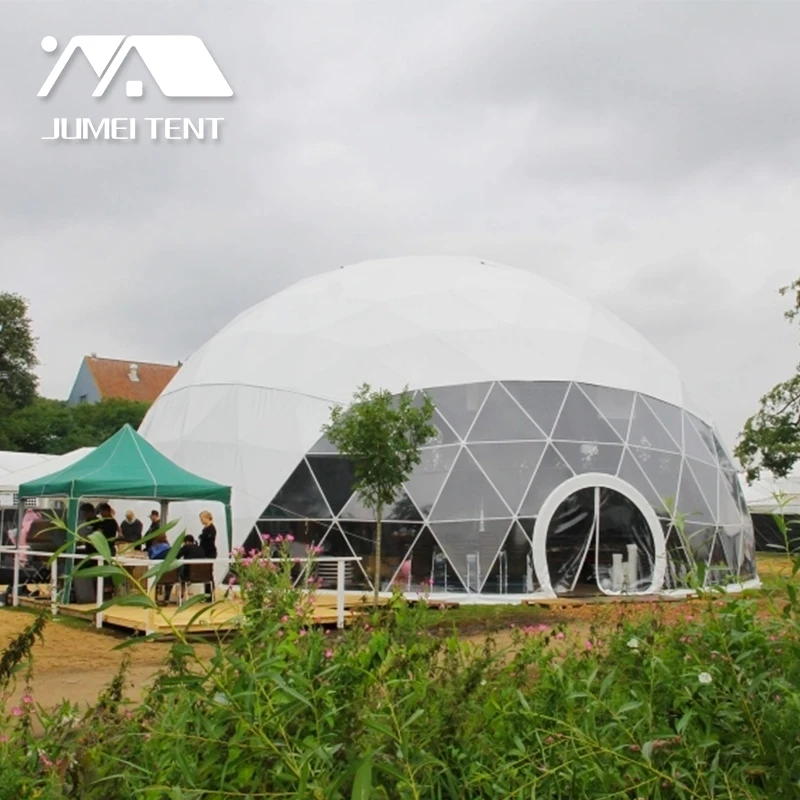 

10m Outdoor Large Geodesic Clear Dome Tent Event With Glass Door