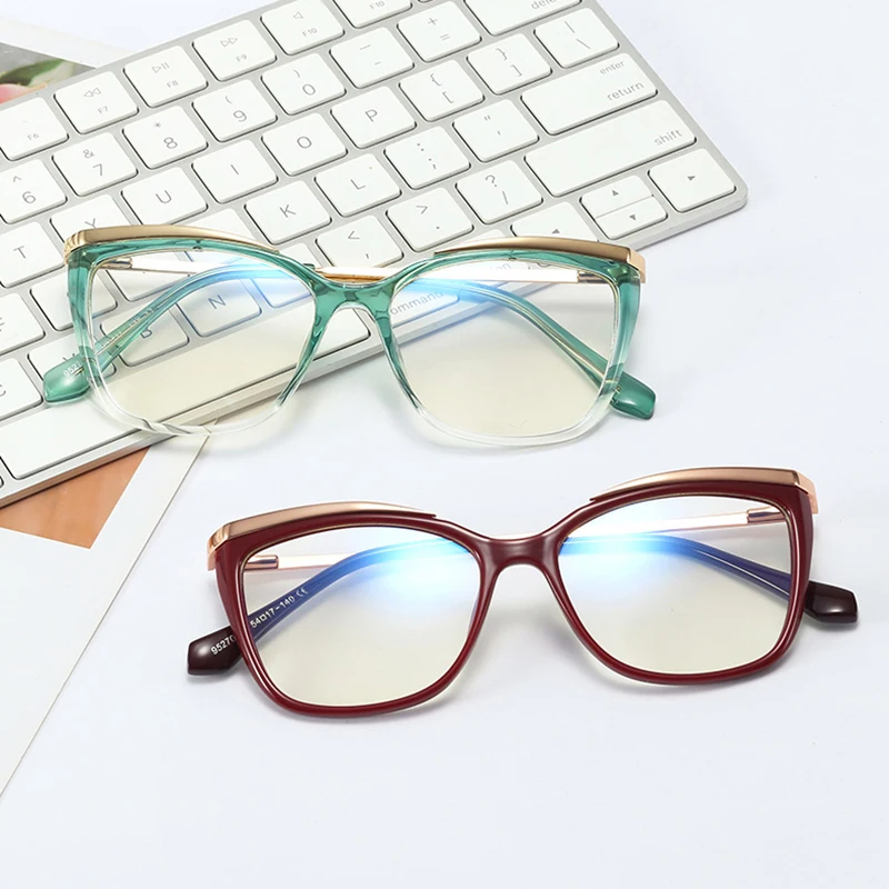 

Women Fashion Wholesale Anti Blue Light Glasses River TR90 Eyeglass Frames Optical, 6 colors