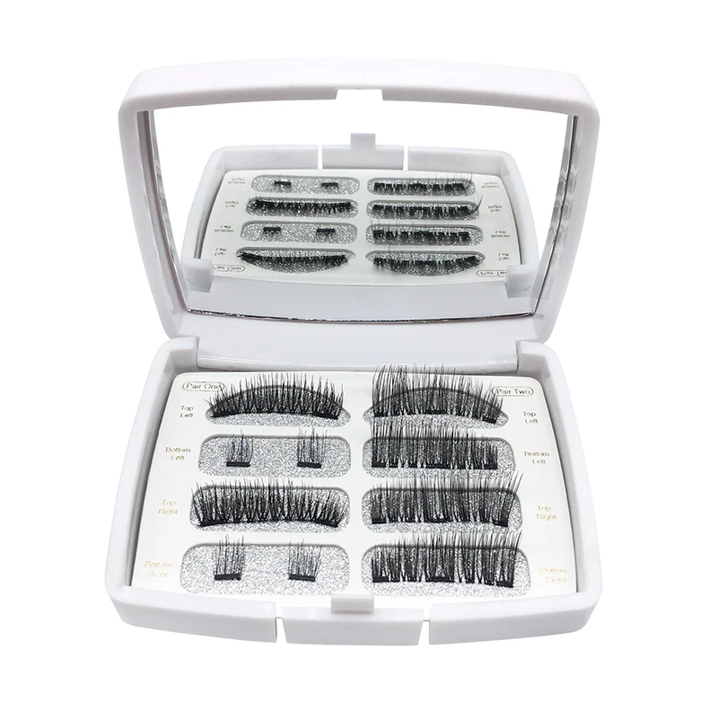 

The Latest magnetic eyelash wholesale vendor magnetic eyelashes with tweezers, Natural black