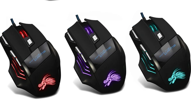 Crazing Multicolor Led Lighted Wired 6d Gaming Optical Mouse - Buy 6d