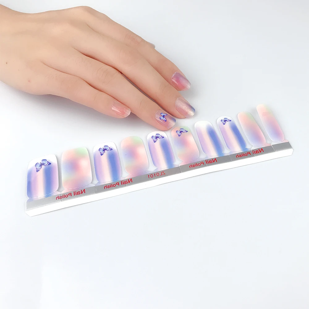 

New Coming High Quality No Minimum Colorful Nail Sticker Wrap Wholesale From China, Customers' requirements