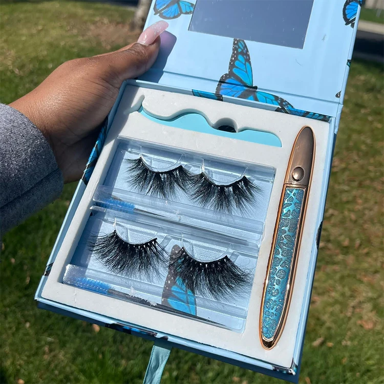 

New Design 25mm Mink Eyelashes Vendor Real 3D 25mm Mink Eyelashes With Wholesale Custom Your Own Logo Lashpackaging Box