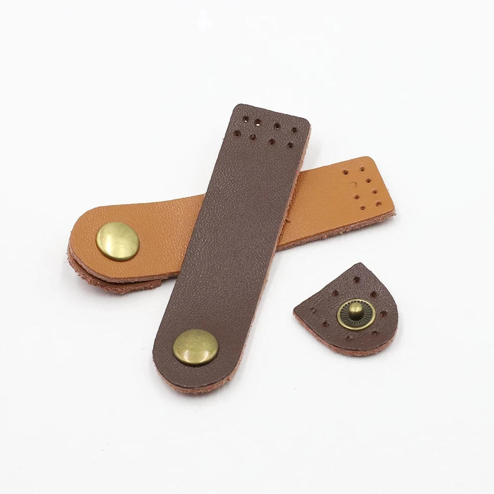 

DIY Handmade Wallet Purse Hasp Buttons Clasp for Handbag Card Pack Clutch Bag Buckle Accessories Genuine Leather, Multicolor