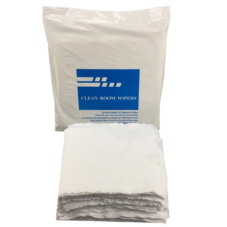 

TOP Supplier 9x9inch 110gsm Disposable Lint Free Wipes, Laser Cut Lint Free Disposable Polyester Wipe^, White