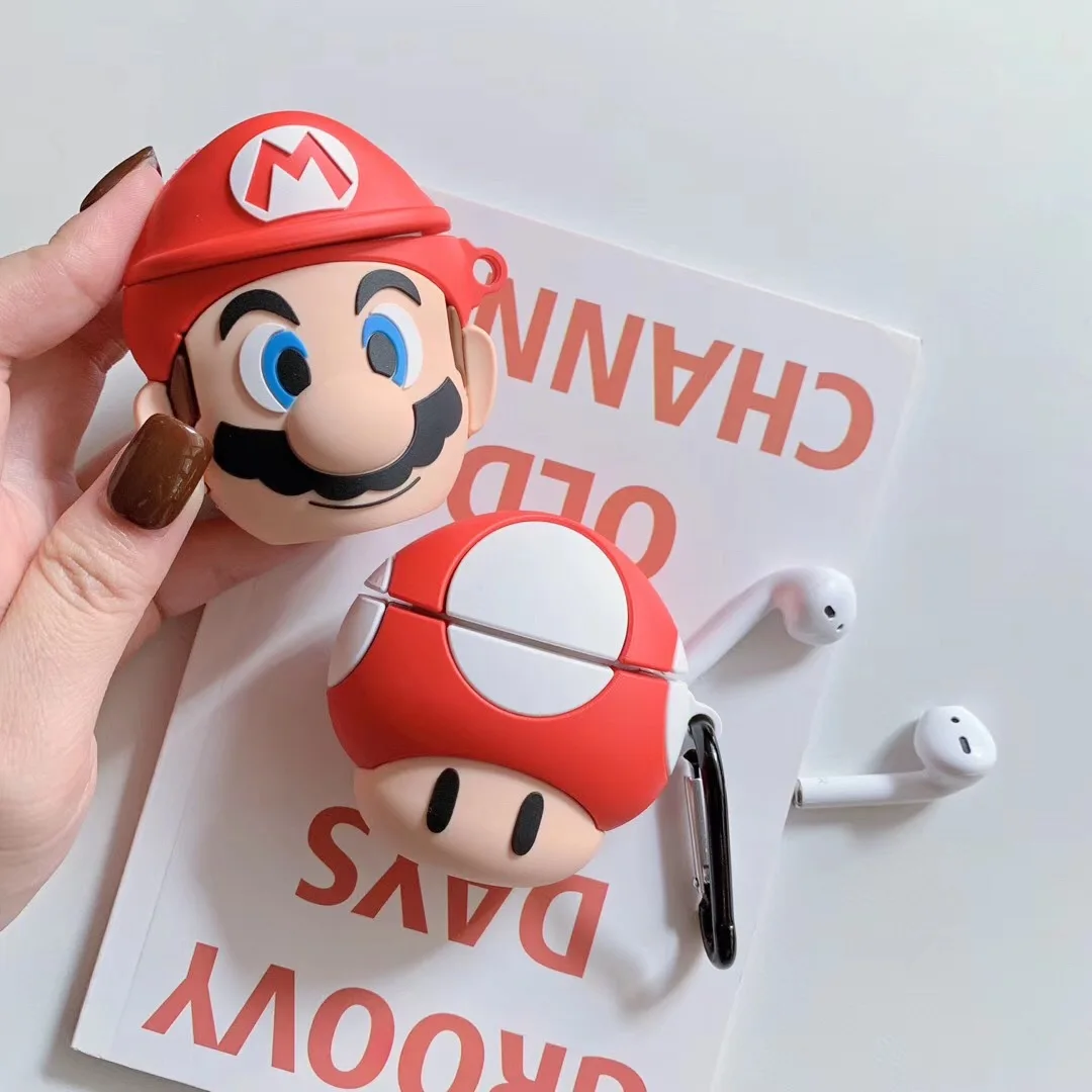 

Cute Cartoon Cute Headphone Case Soft Silicone Earphone Protective Cover Case For Airpods pro For Airpods 1 2