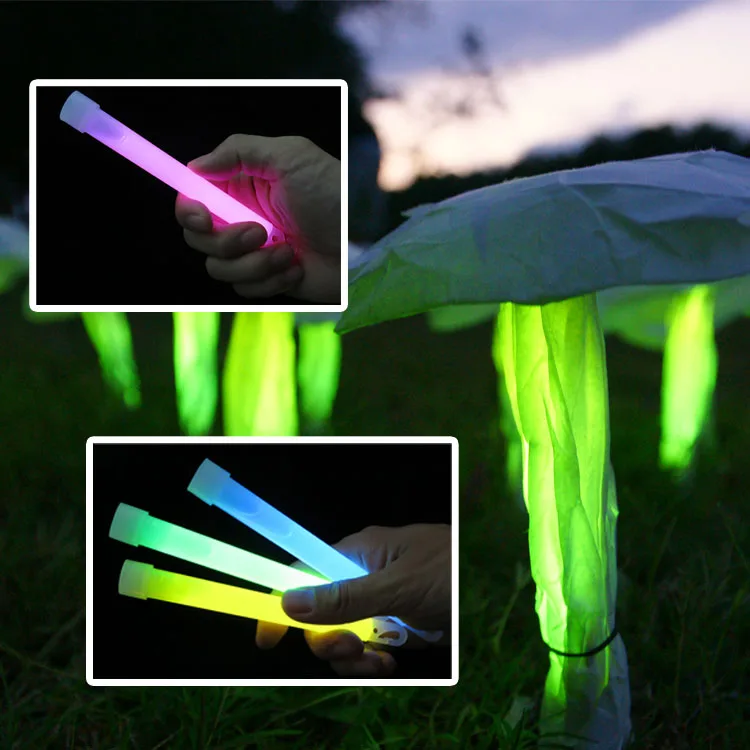 Ultra Bright 6 Inch Large Glow Sticks Chem Light Sticks With 12 Hour Duration Camping Glow