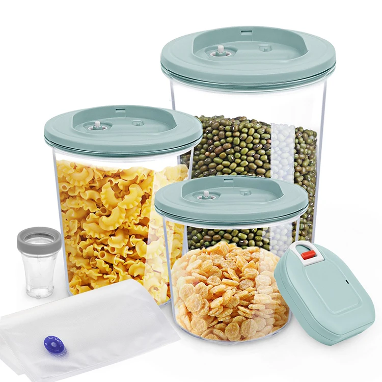 

Automatic Vacuum Seal Food Storage Airtight Vacuum Canister Set