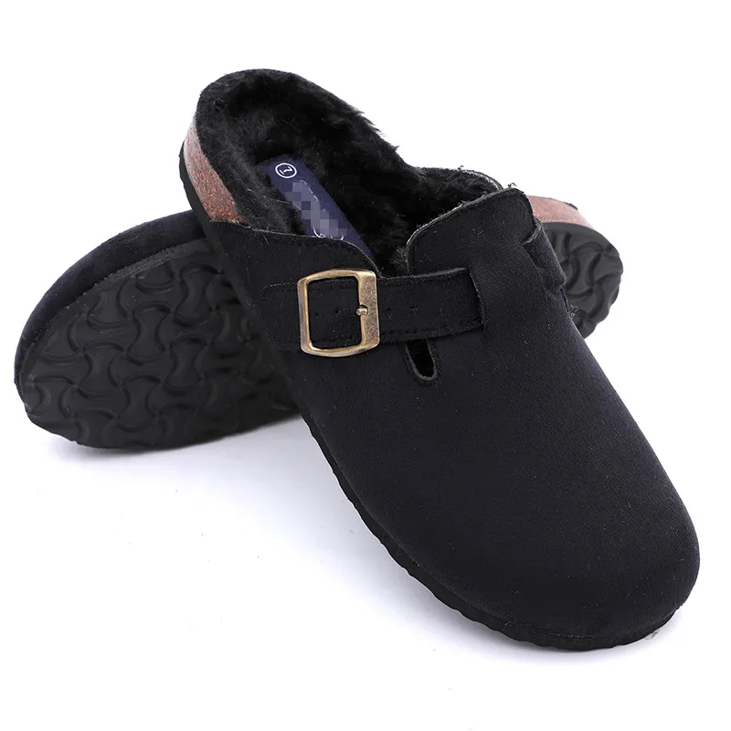 wool clogs with cork soles