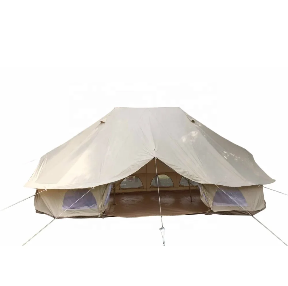 DANCHEL OUTDOOR 4x6m Waterproof Yurt Tents Large Emperor Bell Tent Luxury Family Tent for Events Wedding Party