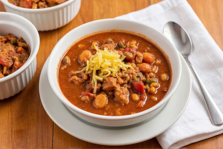 Turkey chili recipe comparison table