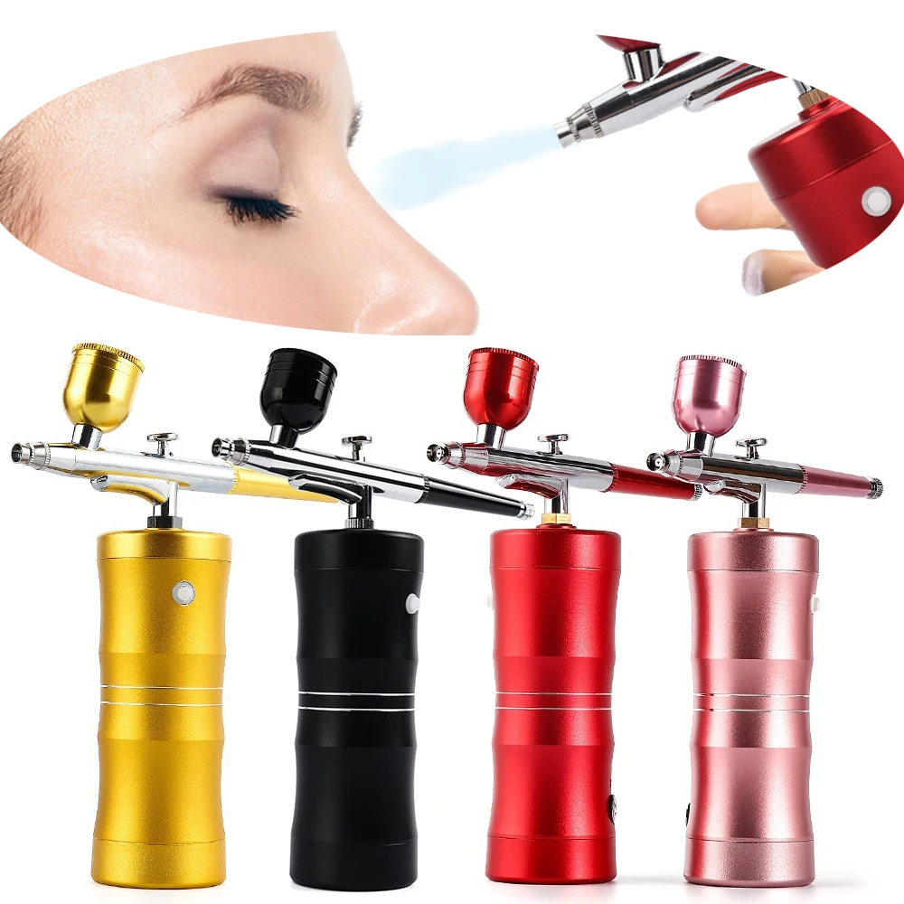 

High Quality Paints Tattoo Nail Paint Mini Air Pump Kit Compressor Makeup Cake Decorating Using Airbrush