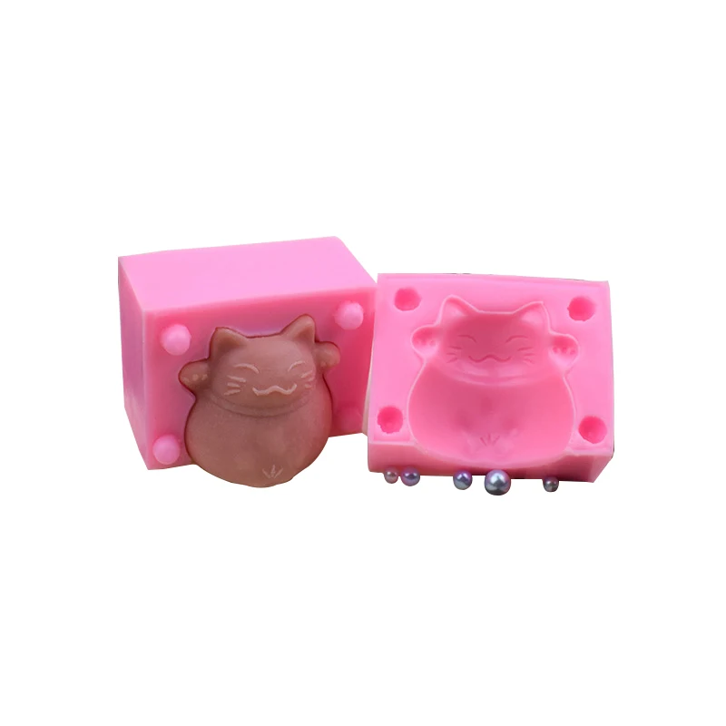 

DIY Silicone Mold Chocolate Soap Molds Cake Decorating Tools Baking Tools Cake Mould 3D Cute Cat Shaped candle mould