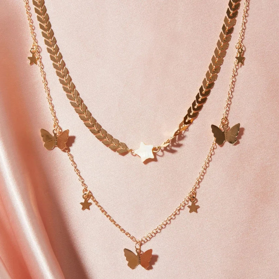 

Fashion gold butterfly necklace women For Women wholesale N205224