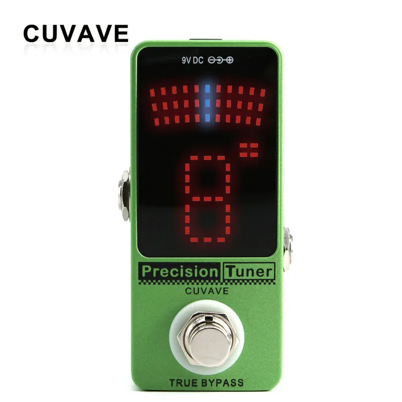 

CUVAVE Musical instrument Electric Guitar Bass LED Display Mini Effects Pedal Guitar Tuner Precision Tuner For Tuning