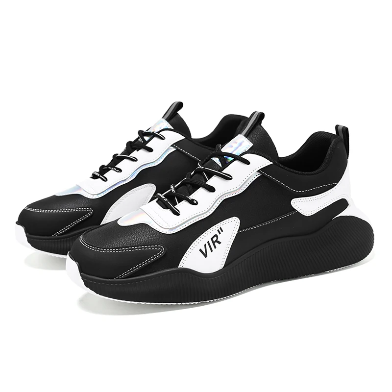 

OEM PU Upper Comfortable Sole Men Sport Sneakers Shoes Casual Walking Running Footwear Shoes For Men, 3 colors