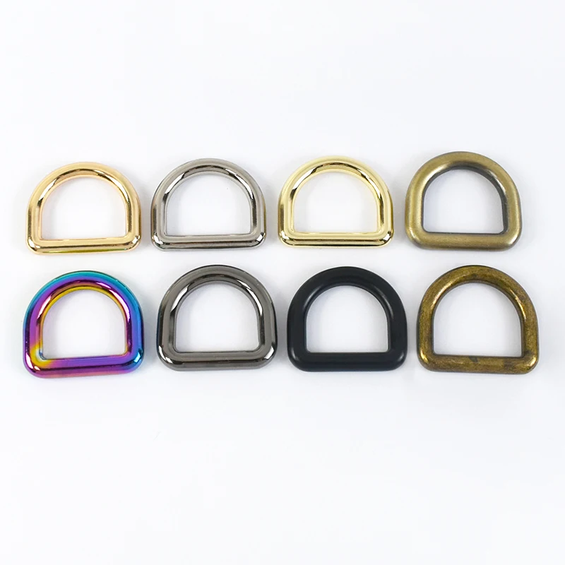 

MeeTee G7-3 8-38mm Hardware Accessories Bag Strap Dog Collar Webbing O Ring Buckle Clasp Snap Hook Alloy D-shape Seamless Buckle