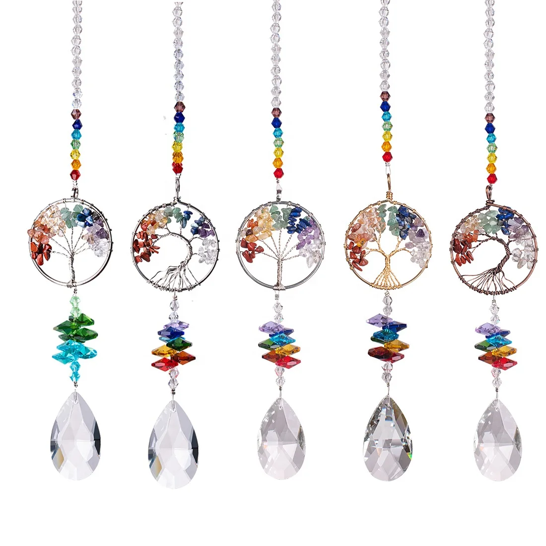 

Crystal Pendant The Great Life Tree Hanging Prism Chandelier Waterdrop for Wedding Decoration
