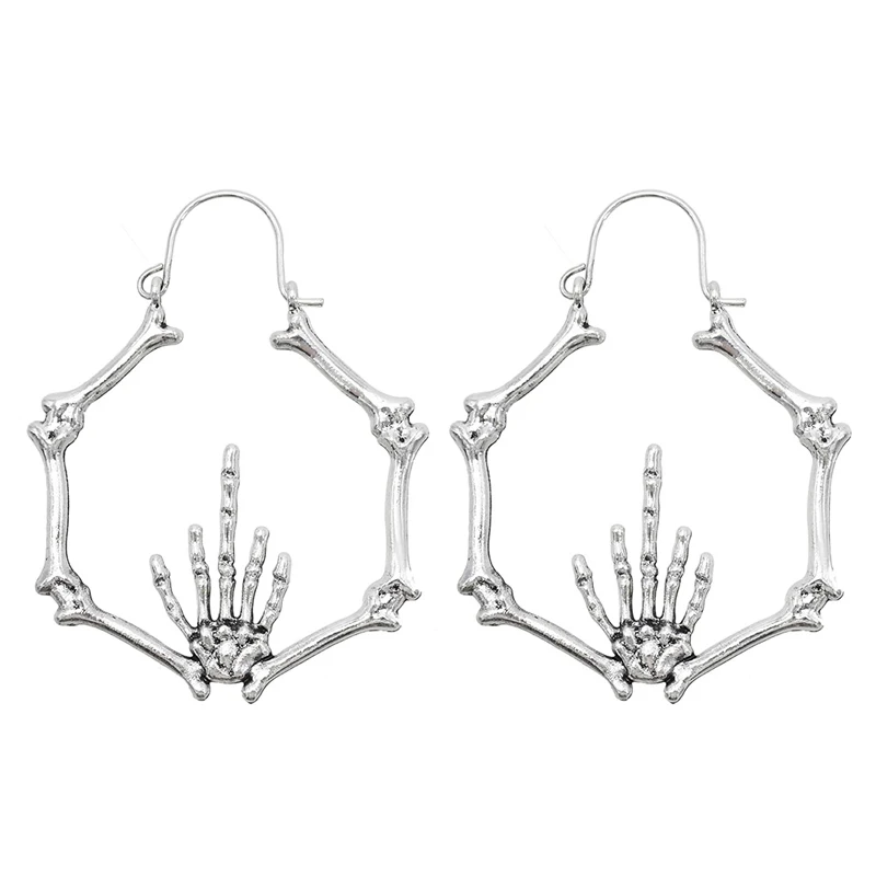 

New Hot-selling Popular Copper Micro Metal Earrings Palm Earrings Fashionable Ladies Daily, Silver,gold