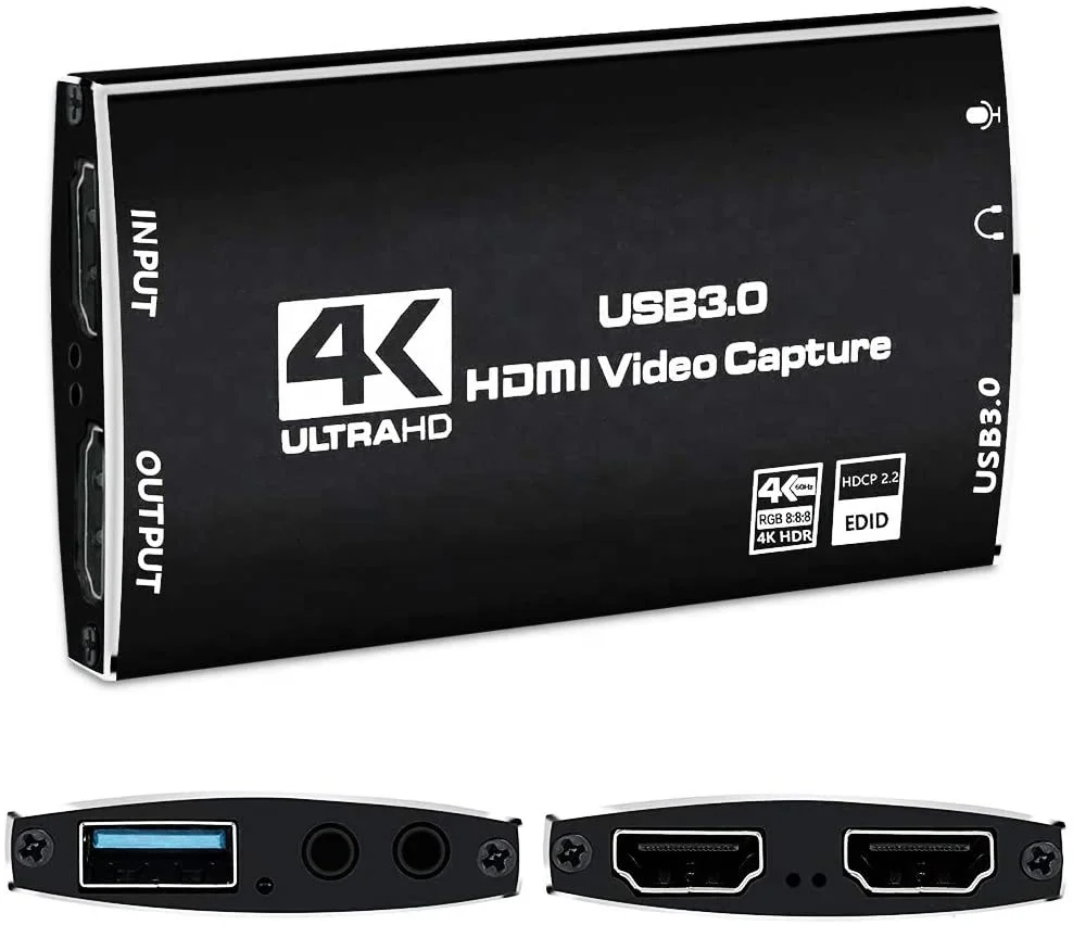 

OZC5 Ultra HD 1080P 60FPS 30FPS USB 3.0 HDMI 4K Audio Video Capture Card Device for Game Recording Live Streaming Broadcasting