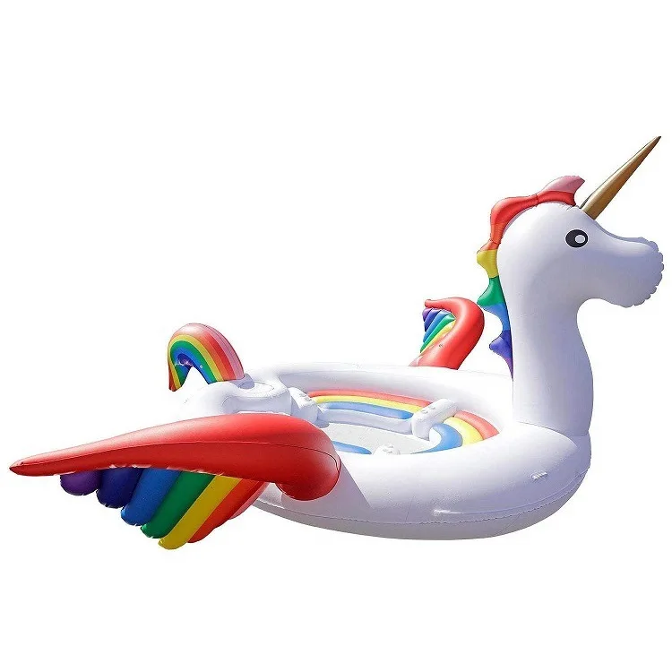 

Big Size Large 6 person Inflatable Unicorn Flamingo Pool Float, Customized color